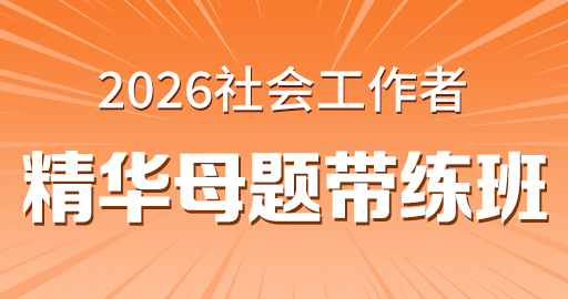 2026年初级社工【 综合能力】精华母题带练班