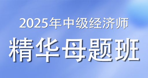 2025年中级经济师《财政税收》精华母题班